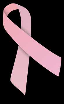 Розовая ленточка символ борьбы с раком молочной железы